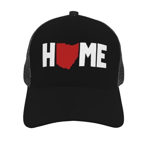 Ohio Map State Unisex Mesh Baseball Caps - Classic Adjustable Hat3