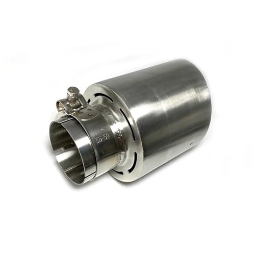 Tubo de escape de coche en acero inoxidable mate con silenciador universal 67-101