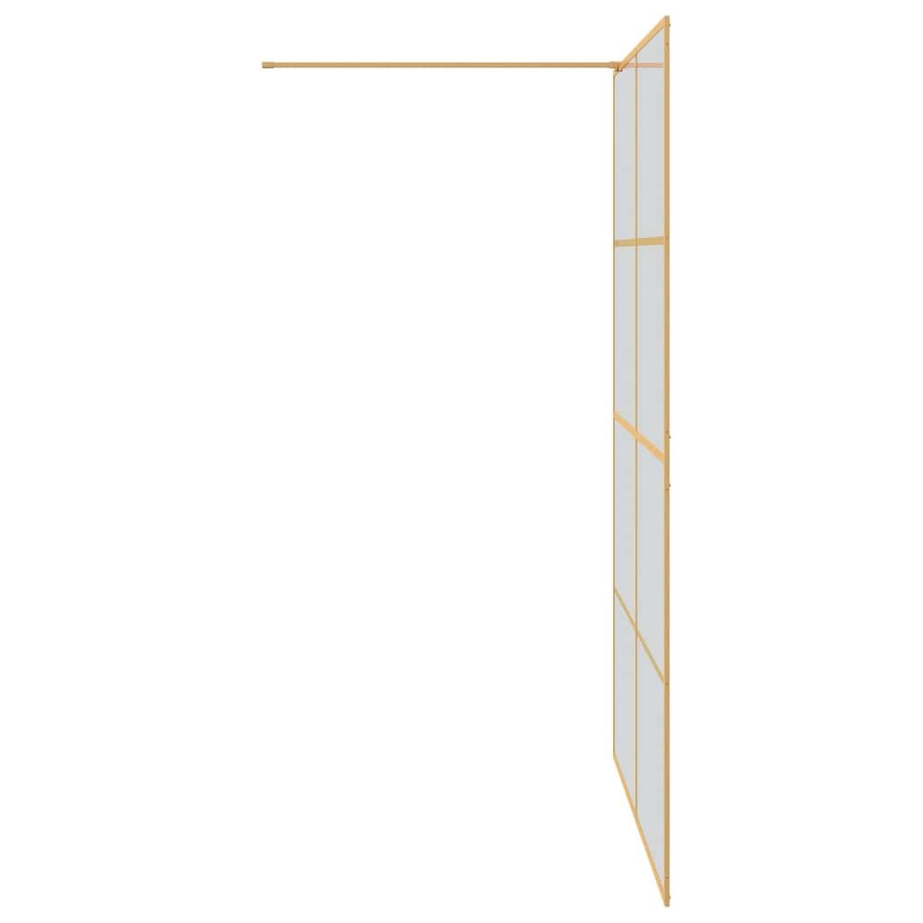 Walk-in - Mampara de ducha (cristal templado, 140 x 195 cm, perfil ajustable de 139 a 140 cm, barra estabilizadora de 100 cm, para baño moderno