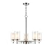 Millennium Lighting Huderson 5 Light Chandelier Ceiling Fixture in Brushed Nickel