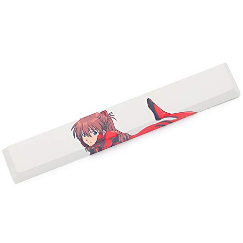 KPREPUBLIC Novelty Allover dye subbed Keycaps spacebar pbt Custom Mechanical Keyboard EVA Ayanami Rei ???? ?? Asuka Langley Soryu ??? (Spacebar Asuka x1)