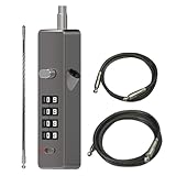 Seilschloss – Sicherheitsschlösser, 4-stellige Kombinationskette für Koffer, Reisen, Koffer, Fitnessstudio, Schließfach, Helm, Gepäck und Zaun, stabiles Anti-Diebstahl-Sicherheitszubehör für Zuhause