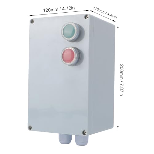 Arrancador de motor magnético trifásico 380V regulable e interruptor de 4KW 7