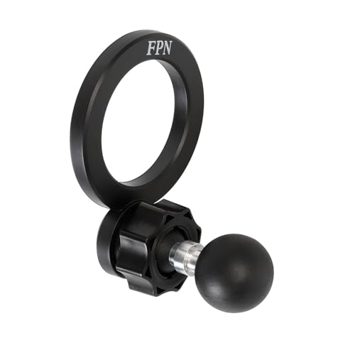 FPN Magnetic Phone Holder Base for RAM Mounts 1 (25mm) Ball Mount for Magsafe iPhone 17/16/15/14/13/12 Series Compatible with RAM B Size Double Socket Arm