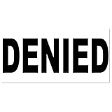 Wood Handle Package Denied Rubber Stamp - 1.5" x 3" - Subscription Box Service Providers - Essential Courier Stamp & Customs Stamp for Efficient Package Management, Order Fulfilment Stamp