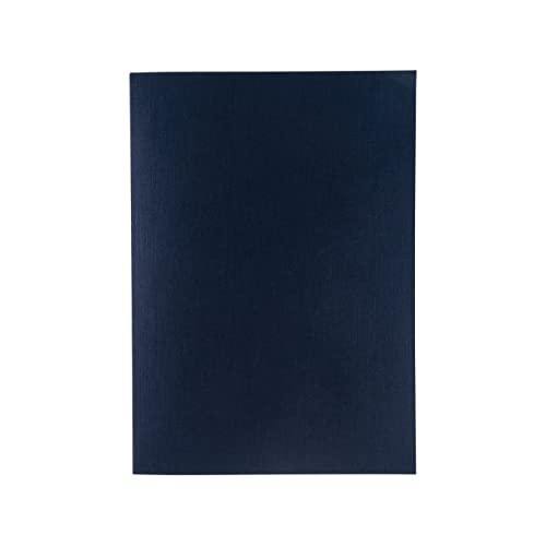 Cahier A4 Fabriano Ecoqua Plus bleu marine à reliure collée avec pages à pois