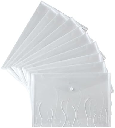 10pcs/lot File folder transparent plastic document bag A4 storage stationery bag file holder,Transparent A4