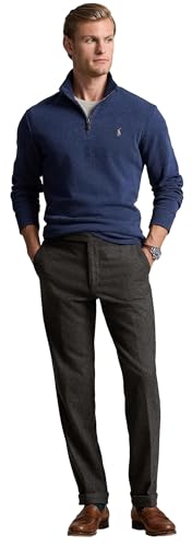 POLO RALPH LAUREN Men's Classic Estate-Rib Quarter-Zip Pullover Sweater