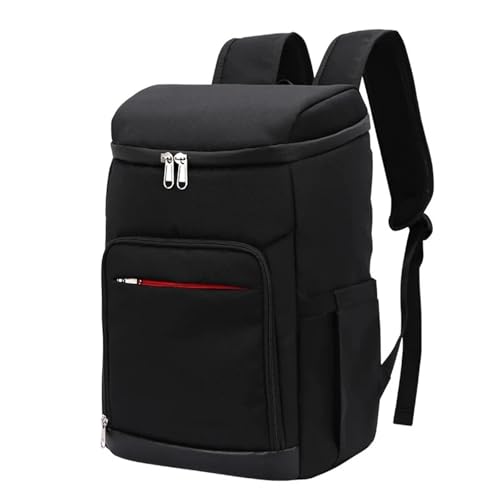 MAQDDO Nevera Portátil Mochila térmica for Picnic Adecuada, Gruesa, Impermeable, Grande, for Mantener la frescura del refrigerador, con Aislamiento térmico Bolsa Térmica(Black,31X21X43CM)