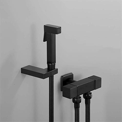 Kit bidet pour toilettes avec douchette à main et système douche baignoire mate