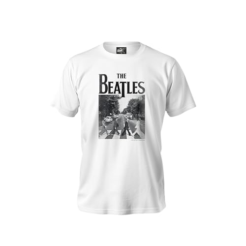 Camiseta oficial de The Beatles para hombre, blanco, XL