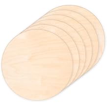 6 Pack 14 Inch Wood Rounds Circles for Crafts, Unfinished Wood Circles Wood Sign Blank, Wooden Discs for DIY Crafts, Door Hangers and Christmas Decoration