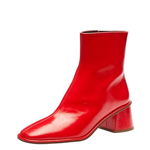 Coach Women's Gigi Bootie in Glazed Leather Ankle Boot