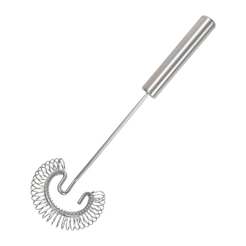 Batidor de Mano,Varilla Espiral de Acero Inoxidable,Espumador de Huevos con Muelle en Espiral | para Mezclar Batir Remover Montar Batir Cocinar Cocina Hogar Picnic Camping Hornear Chefs