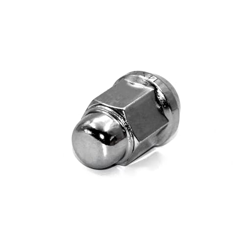 Image of 20PCS 1.4 inch Chrome 14x1.5 Closed End Bulge Acorn Lug Nuts - Cone Seat - 19mm Hex Wheel Lug Nut Compatible with Accord Civic Element HR-V Escape Sierra