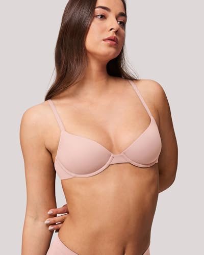 Image of T-Shirt Bras for Women Small Breasted Demi Underwire Lightly Lined Bras 32AA-38A