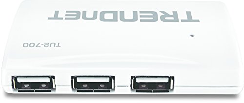 Trendnet Usb 2.0 7-Port High Speed Hub, 5V/2A Power Adapter, Up To 480 Mbps Usb 2.0 Connection Speeds, 10 Watts Total Power, Compatible With Windows, Mac, And Linux, White, Tu2-700 #TOP4