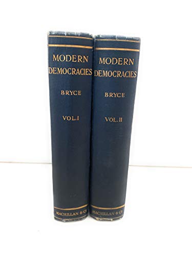 Modern Democracies: Volume I B0026ET2HK Book Cover