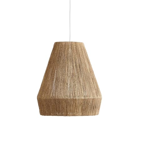 Luminaire rotin rustique pour remplacer un éclairage froid et créer une ambiance cosy