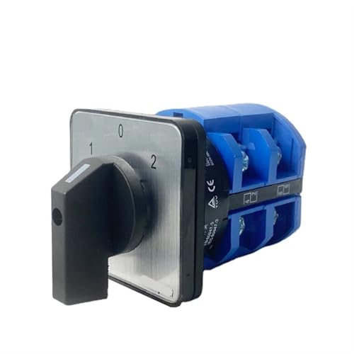 Interruptor giratorio de leva LW26-63/2 con 3 posiciones y terminal de 8 tornillos