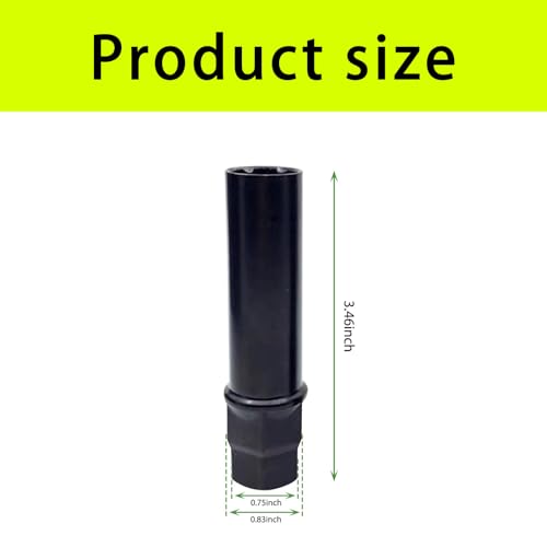 Image of 1 PC Car 6 Slot Modification Nut Wheel Hub Anti-Theft Screw, 6 Point Spline Drive Tuner Replacement Socket Adapter, Compatible with Cars, Trucks, Vans, SUVs, Trailers (Black), LEELM2693BL-1PC