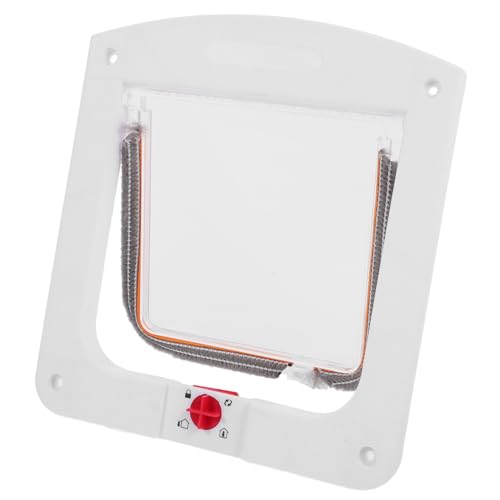 Abaodam Adjustable Cat Door for Windows Walls Dual Access for Cats Dogs Easy Installation Durable Material Space Saving Design for Indoor Use