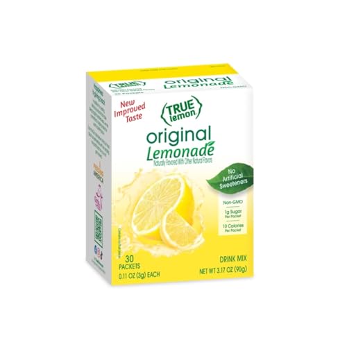 True Lemon Original Lemonade 30ct (Pack of 1) - Drink Mix - No Artificial Sweeteners, Low Calorie -...