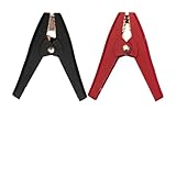 Lot double couleur : comprend un clip rouge et un noir de 90 mm en acier pour une identification claire de la polarité dans n'importe quelle tâche électrique