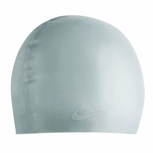 Touca De Natação Solid Silicone Cap 04A Silver Metalic Nike