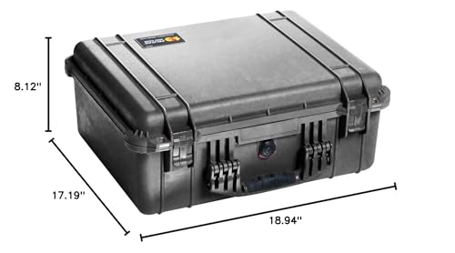 Maleta Pelican 1550 No Foam Negra miniatura 6