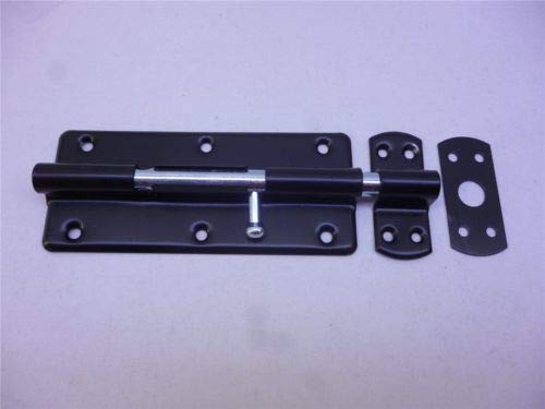 Preisvergleich Produktbild Bolzenriegel, Schloßriegel, Türriegel, Schubriegel, Schieberiegel, schwarz(Länge 150mm)