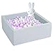 UHAPPYEE Square Foam Ball Pit for Toddler,35