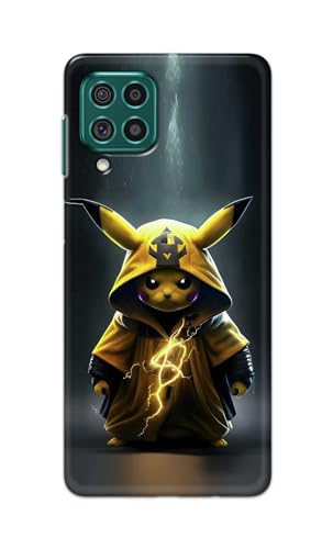 Image of Plastic Printfidaa Printed Hard Back Cover Case For Samsung Galaxy F62 | Samsung Galaxy M62 Back Cover (Cartoon Cat) -112, Multicolor
