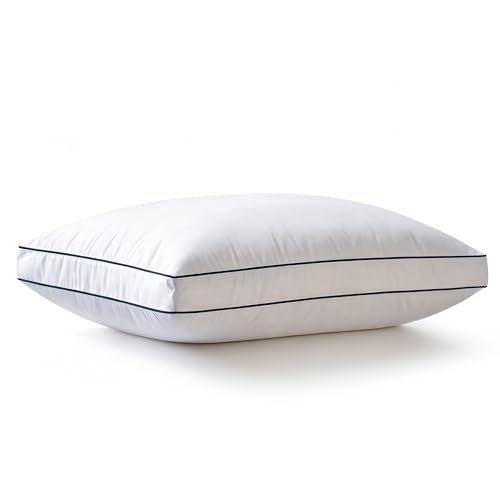 Zibroges Nackenkissen Kopfkissen Memory Foam Kissen, Komfortables Schlafkissen für den Nacken, Ideal für Seitenschläfer, Rückenschläfer und Bauchschläfer, Waschbarer Kissenbezug, 61x41x11,5cm