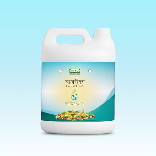 Image of IFFCO - Sagarika 5 Litre - Seaweed-Based Bio-Stimulant Liquid Fertilizer for Organic Farming - Gallon Pack