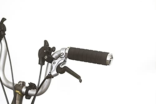 for BROMPTON Foam M/H/S Grips Aluminium Lock Handlebar Plugs BLACK - Image 3