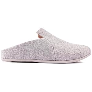 Fitflop Womens Chrissie Vilt Backless Muiltjes Slippers Grijs