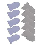 Ipetboom 10pcs Mobile Gaming Finger Sleeves Resistant to Wear Silver Cloth Thumb Protector Sleeves Not Prone to Loosening Breathable Finger Covers for Better Control