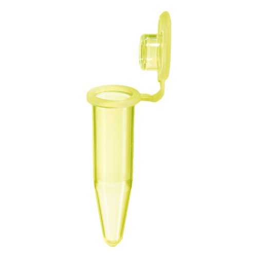 Axygen PCR-05-Y Thin Wall PCR Tubes With Flat Cap, 0.5mL, Yellow PP (1 Case: 1000 Tubes/Unit; 10 Units/Case)