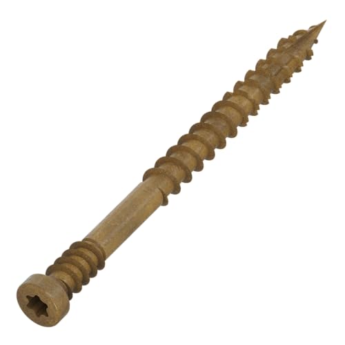 Simpson Strong-Tie FT07200R100 Tornillo Finish Trim — #7 x 2 in. T10, Cabeza Trim, Quik Guard, Tan (100 piezas) miniatura 3