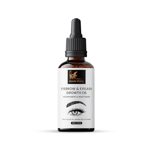 MAGICHOOD Eyebrow & Eyelash Growth Oil - A 30ml Nourishing and Moisturizing Solution for Lush, Healthy Brows and Lashes
