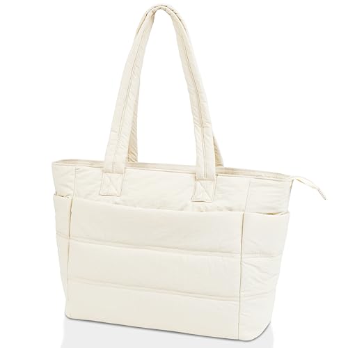 Image of Tote Bag for Women ,Travel Puffy Tote Bag For Women,Puffer Work Tote Handbag、Shoulder Bag Handbag for Travel, Work, Gym