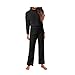 Chinc. Inverno Peluche Sleepwear Set da Donna Pantaloni a Maniche Lunghe for Donna Pantaloni a Maniche Lunghe Pigiama for Le Donne Abito Domestico Pijamas (Color : Black, Size : S)