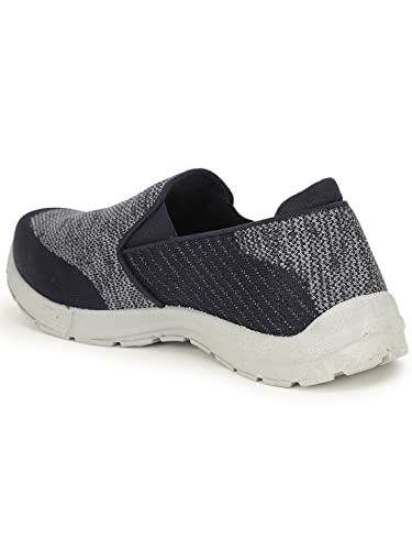 Image of Bata Men Trek Knit Sneakers, Black,