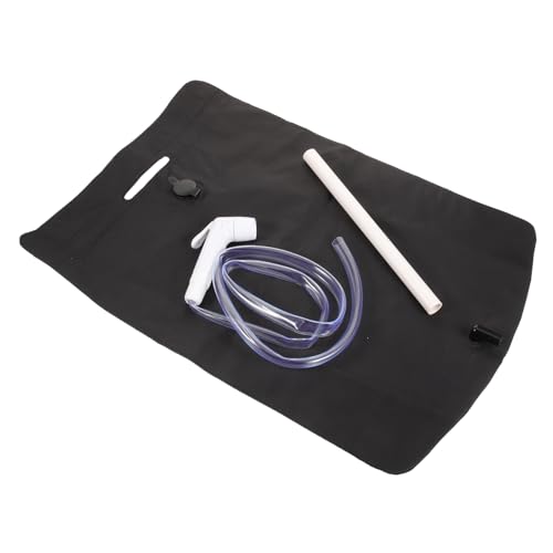 BESPORTBLE 1 Set Outdoor Wash Bag Camping Water Bag Outdoor Water Proof Bag Travel Kit Portable Shower Outdoor Showers Travel Shower Black 0.35mmpvc Oxford Laminating Fabric