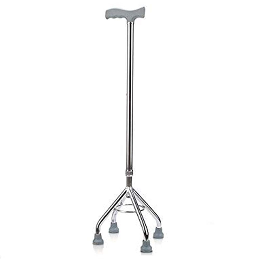 Andador para Ancianos,Muletas Muleta, bastón portátil retráctil de aleación de Aluminio liviano de Cuatro Patas, Andador, Hombre, Mujer, Anciano