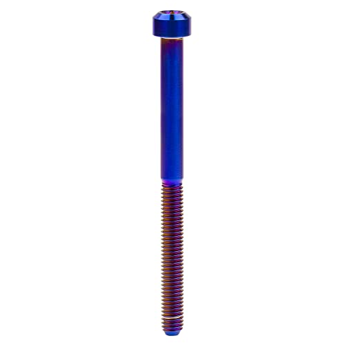 Image of Titanium Torx Square Head M6 x 10 15 20 25 30 35 40 45 50 60 65 70 80mm Screw Pack of 5 (Burn Blue, M6x80mm)