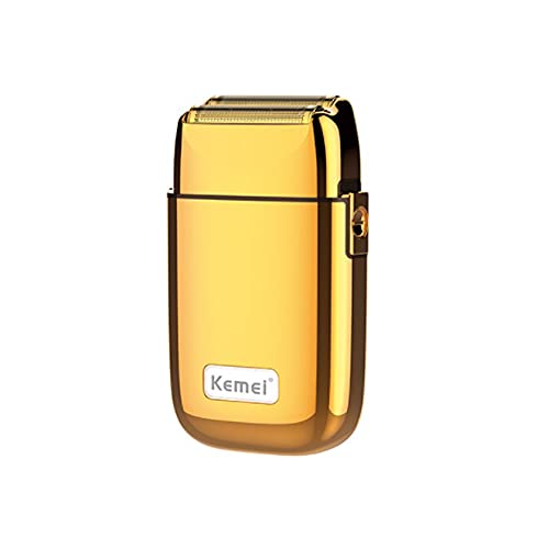 Maquina de Barbear Recarregável Metal Kemei KM TX1Gold
