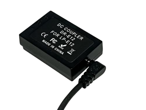 Image of PICO LP-E12 Dummy Battery DR-E12 DC Coupler with D-Tap Cable for Canon EOS M M2 M10