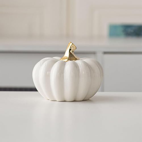 Calabaza de cerámica decorativa Alipis para mesa de Halloween 5
